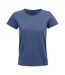 T-shirt Crusader Femme Bleu Denim SOLS-1