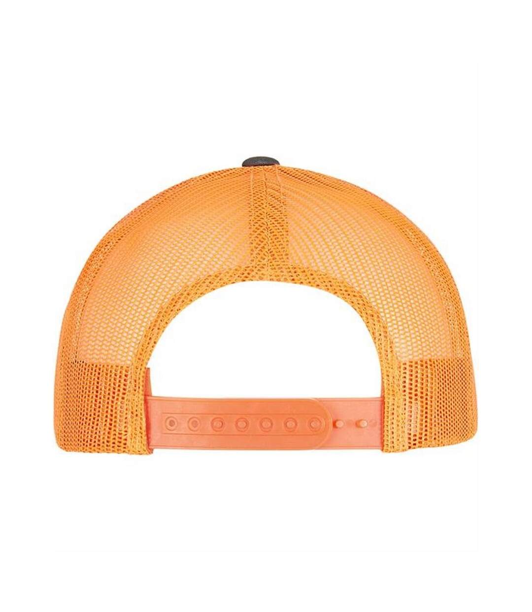 Casquette trucker adulte gris foncé / orange néon Flexfit-2