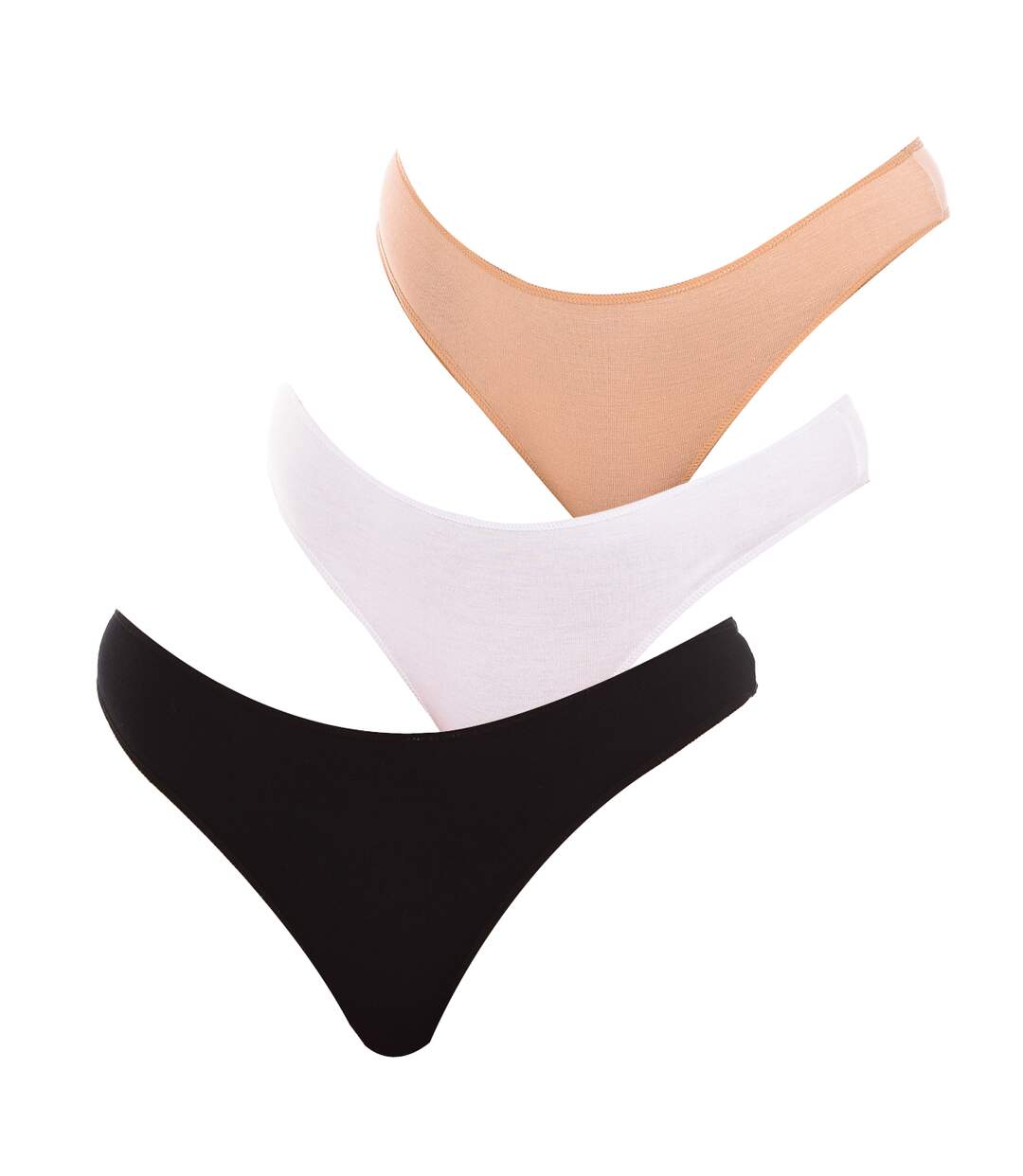 Pack-3 Bamboo 907 Women's Microfiber Thongs-1