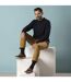 6 Pack Mens Non Elastic Loose Top Bamboo Socks-3
