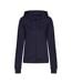 Womens/ladies College Hoodie New French Navy Awdis-1