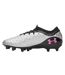 Womens/ladies Magnetico Firm Ground Football Boots Silver Black Under Armour-2