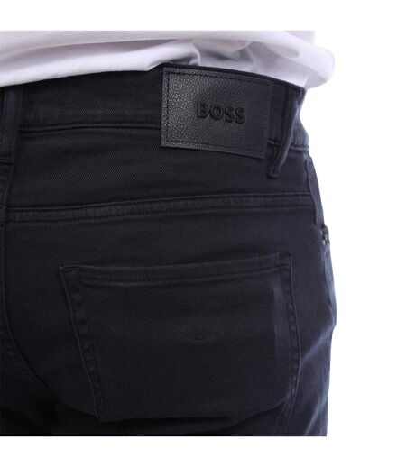 Mens Delaware Cotton Slim Jeans Dark Blue Boss