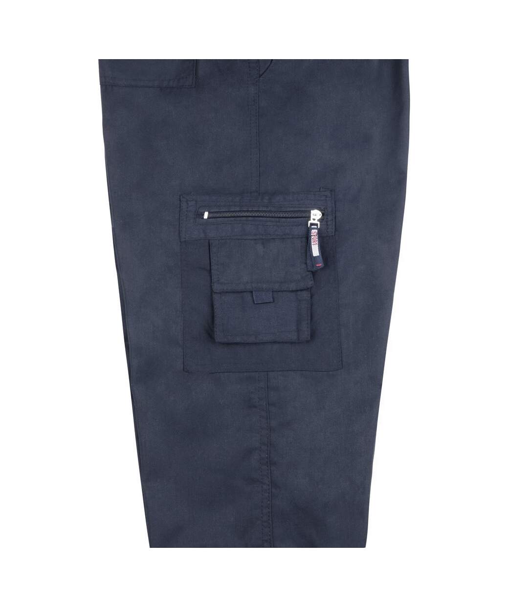 Mens Multi Pocket Cargo Trousers Navy Krisp-3