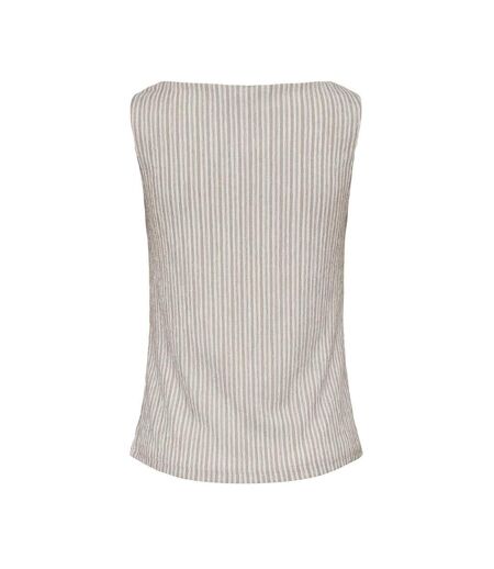 Top blanc/marron femme jdy ocean