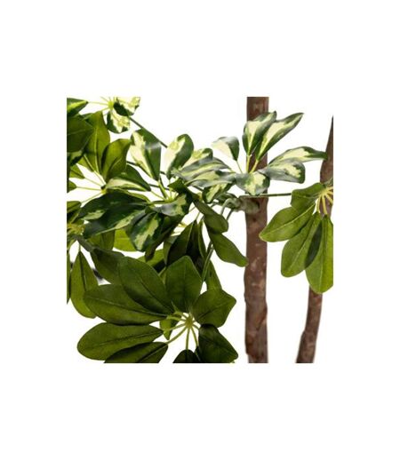 Plante Artificielle Schefflera 135cm Vert & Noir