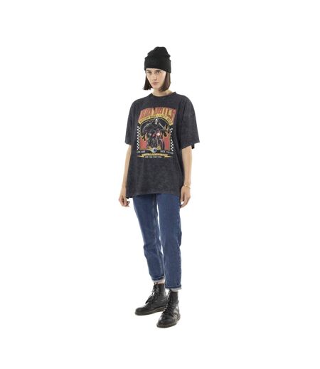 T-shirt femme relax fit col rond avec print devant Live Show Vondutch