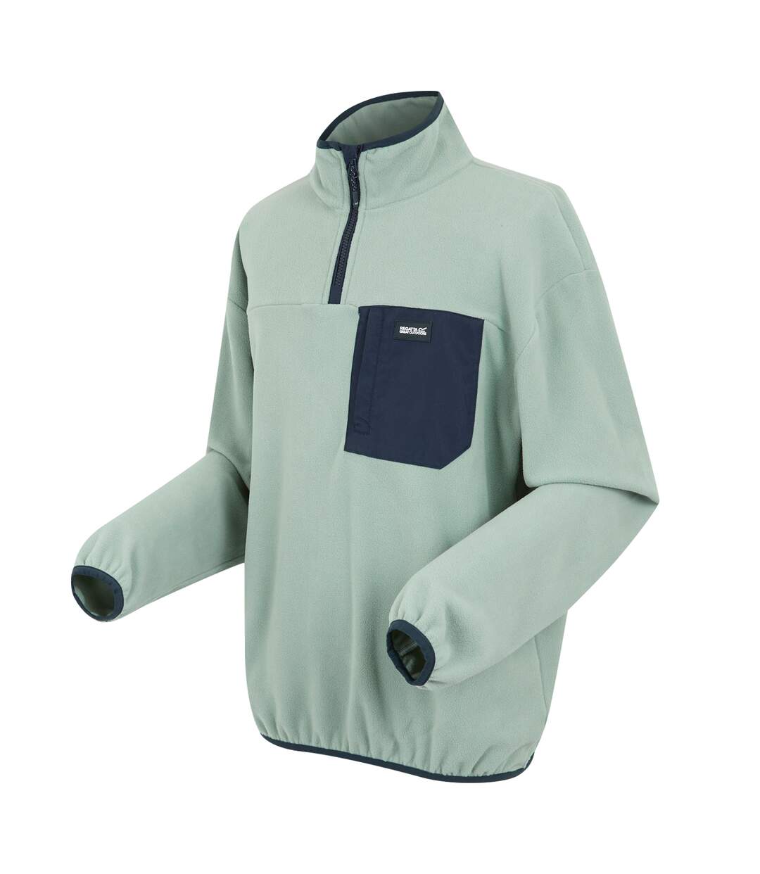 Mens frankie half zip fleece top glacier/navy Regatta