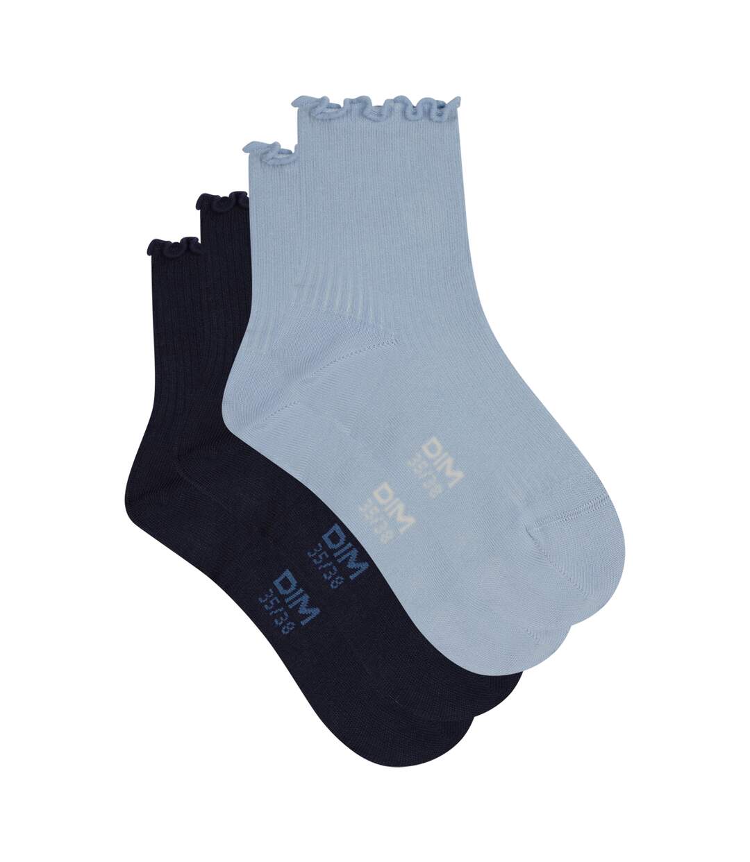 Lot de 2 paires de chaussettes coton Modal-3