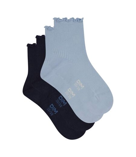 Lot de 2 paires de chaussettes coton Modal