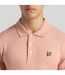 Polo Uni Homme Rose Pâle Lyle & Scott-4