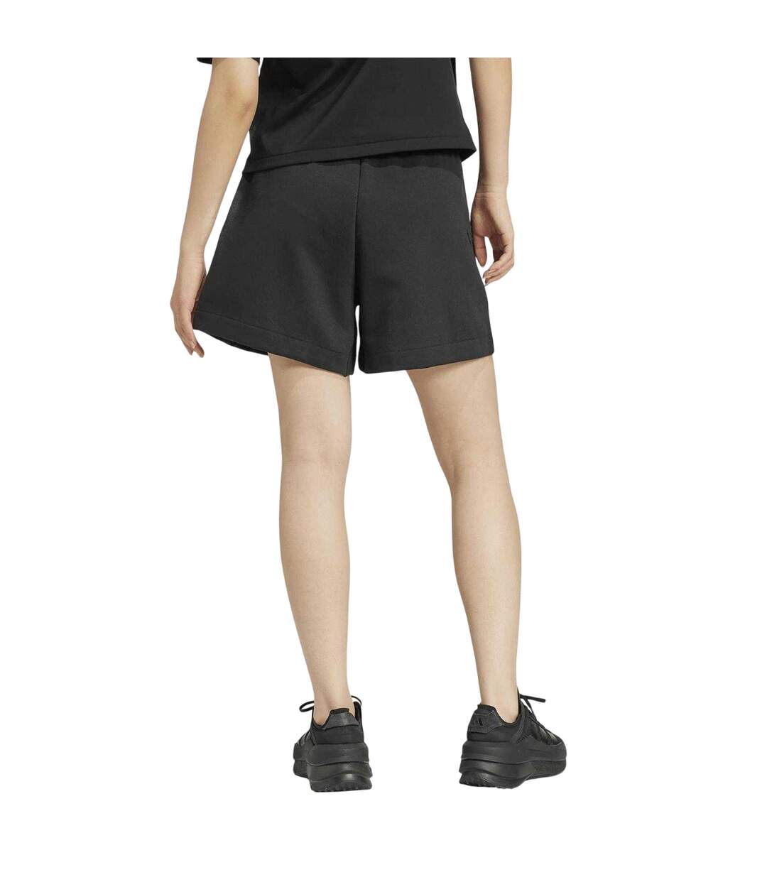 Womens/ladies Z.n.e. Tonal Logo Shorts Black Adidas-2