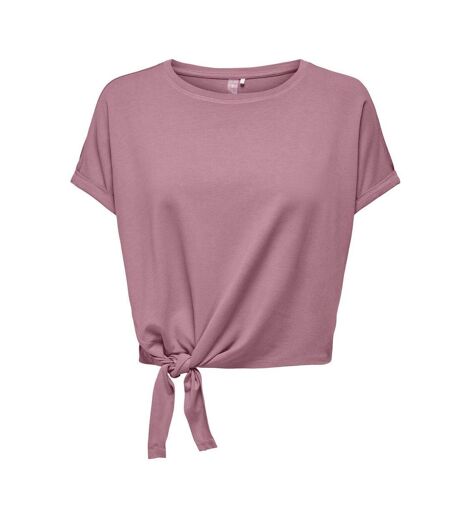 T-Shirt rose femme only play life