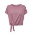 T-Shirt rose femme only play life-1