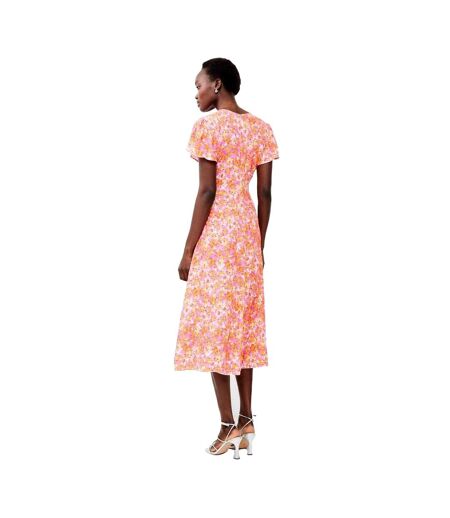 Robe Mi-longue Cass Delph Femme Rose French Connection
