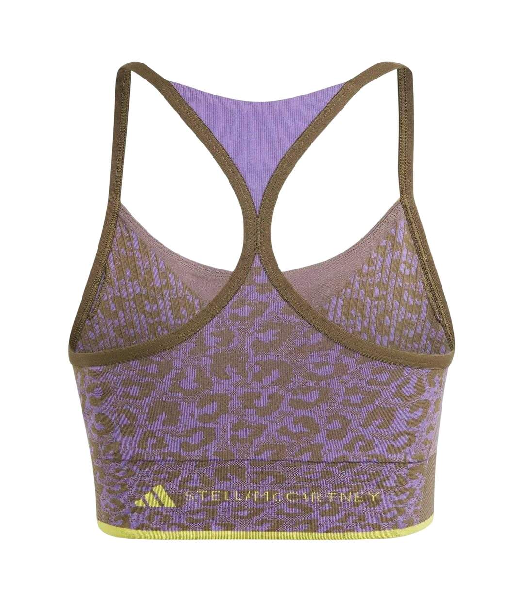 Brassière De Sport Motif/style Imprimé Léopard Stella Mccartney Truestrength Femme Kaki Adidas-2