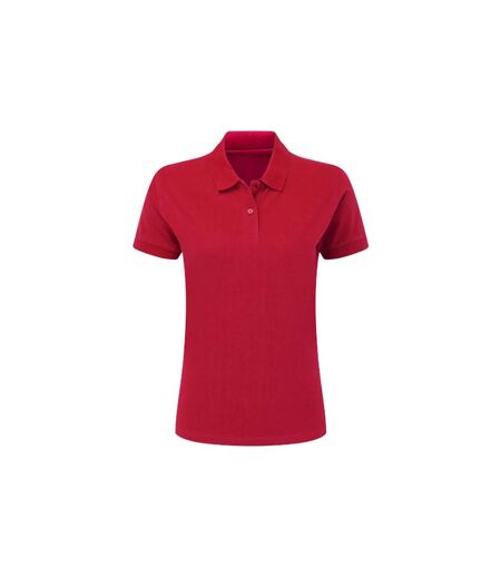 Polo À Manches Courtes  Pour Femme Rouge SG
