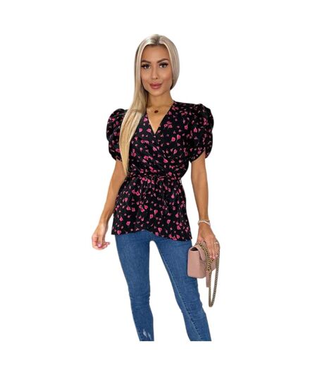 Haut Portefeuille Motif/style Floral Femme Noir AX Paris