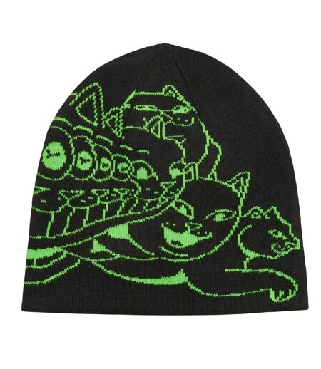 Snug Fit Beanie Black Green Puma