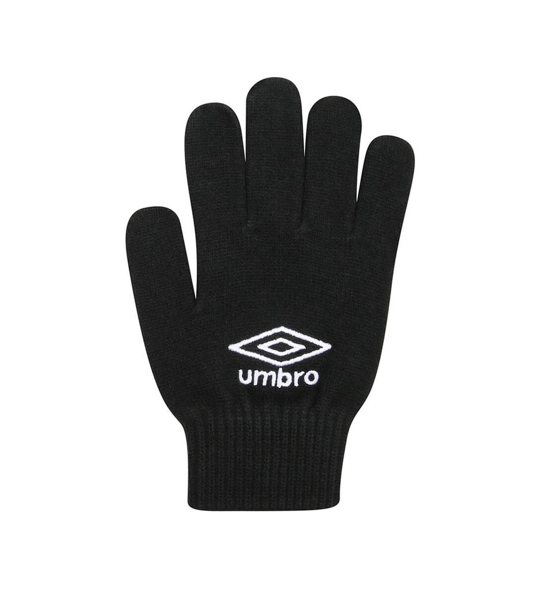 Knitted Gloves One Size Black Umbro-1