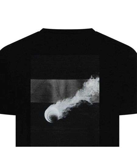Mens Join Back Print Classic Short-sleeved Polo Shirt Black Boss