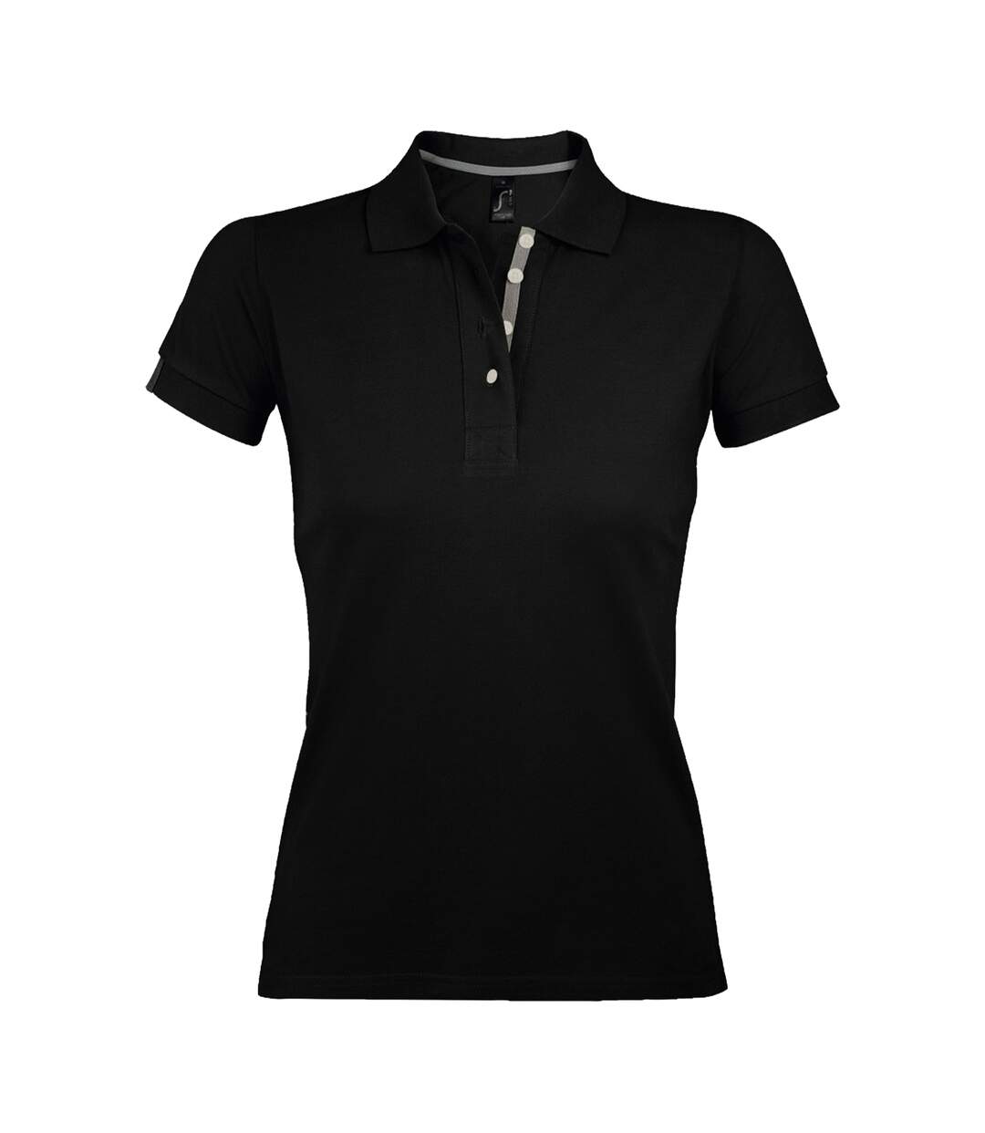 Polo Portland Femme Noir SOLS-1