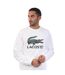 Mens Fleece Crew Neck Sweatshirt White Lacoste-4