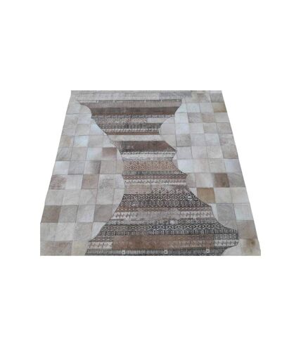 Tapis peau de vache kilim fait main