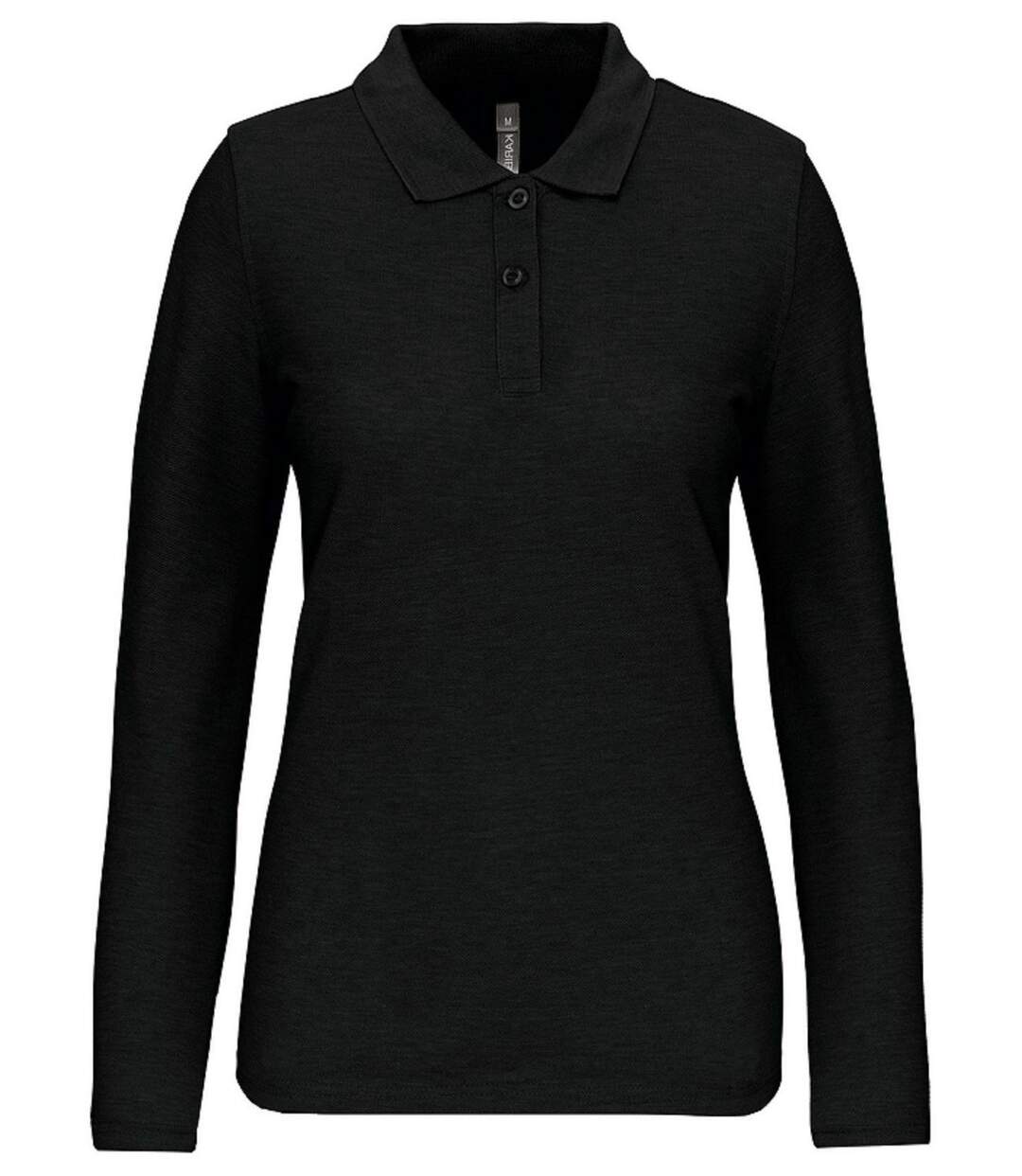 Polo manches longues - Femme - WK277 - noir