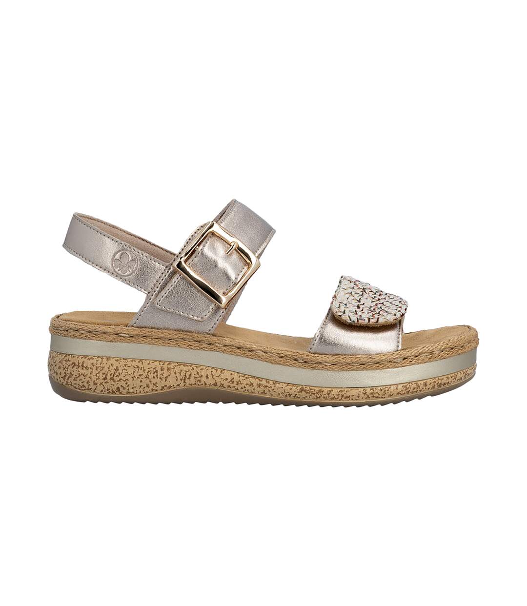 Sandales Compensés Cuir Rieker Rimo-2
