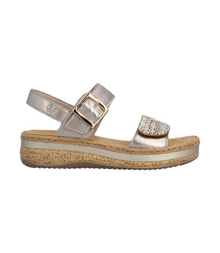 Sandales Compensés Cuir Rieker Rimo