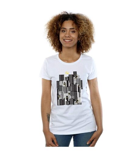 Disney T-shirt en coton Femme/Ladies The Incredibles Skyline (Blanc) - UTBI35900