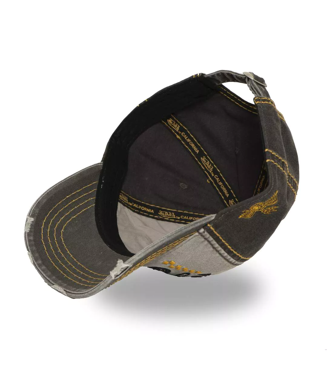 Casquette baseball adulte devant avec broderie effet usé Retro Racer Vondutch-5