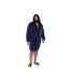Mens D555 Newquay Hooded Kingsize Dressing Gown Navy Duke-4