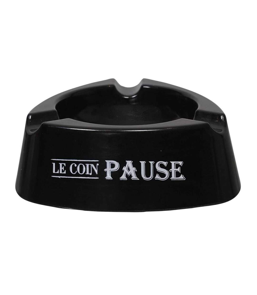 Cendrier Triangle Bistrot 12cm Noir-1