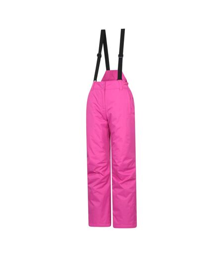 Womens/ladies Moon Ii Ski Trousers Pink Mountain Warehouse