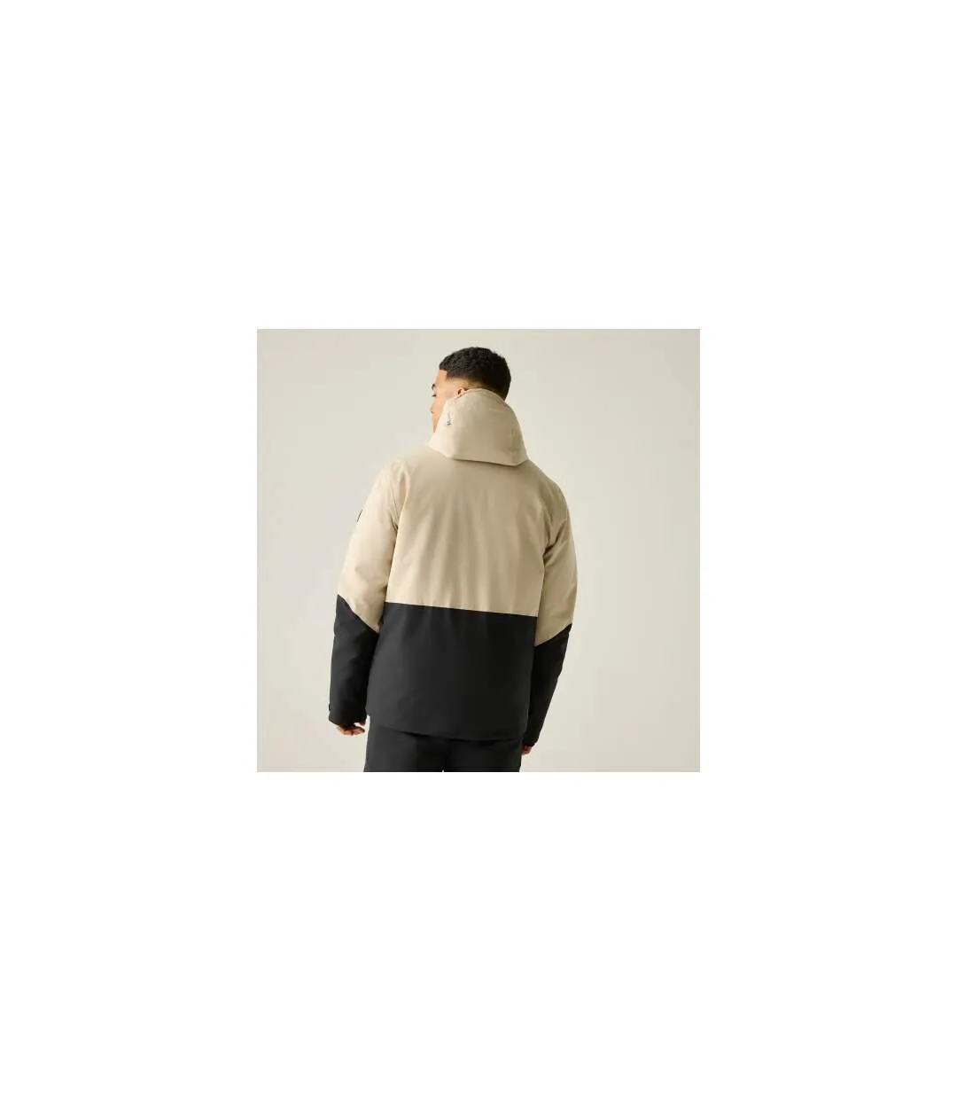 Blouson De Ski Motif/style Blocs De Couleurs Halfpipe Homme Blanc Cassé Noir Dare 2B-1