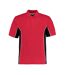 GAMEGEAR Mens Track Polycotton Pique Polo Shirt (Red/Black)