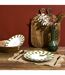 Lot de 6 Assiettes à Dessert Cleo 19cm Vert & Blanc-5