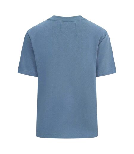 Womens/ladies Logo Oversized Boyfriend T-shirt Orion Blue Blank Essentials