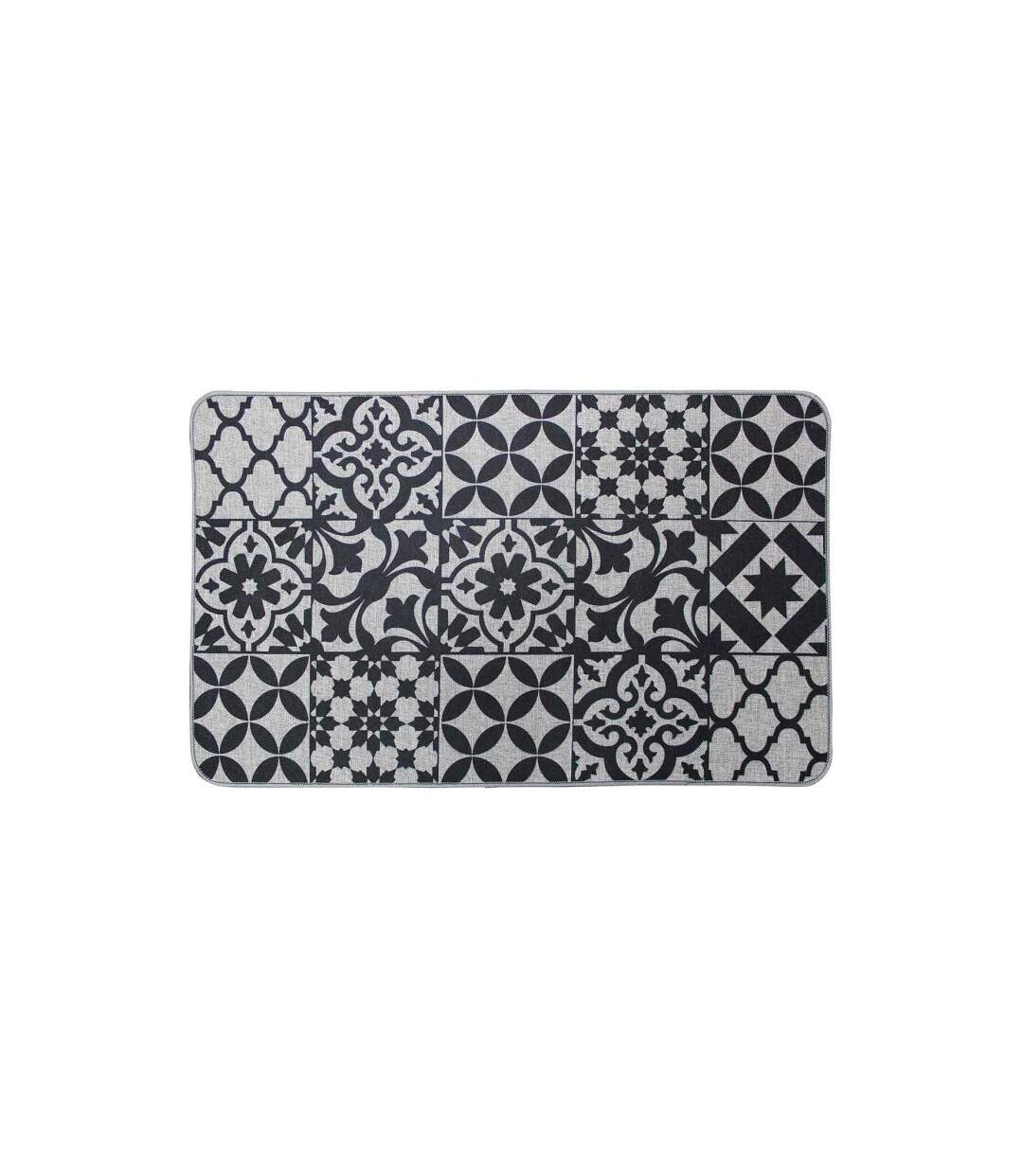 Tapis Tissé Imprimé Bizancia 45x75cm Gris-1