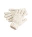 Beechfield Cosy Cuffed Marl Ribbed Winter Gloves (Almond) (One Size)