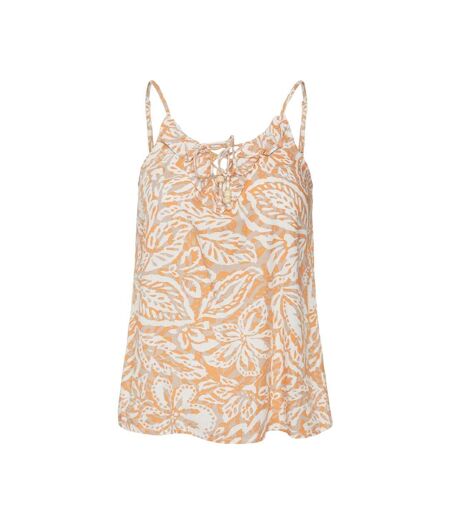 Débardeur Blanc/Orange Femme Vero Moda Singlet - L