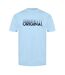 Mens Lettering Crew Neck Regular T-shirt Cool Blue Original Penguin-1
