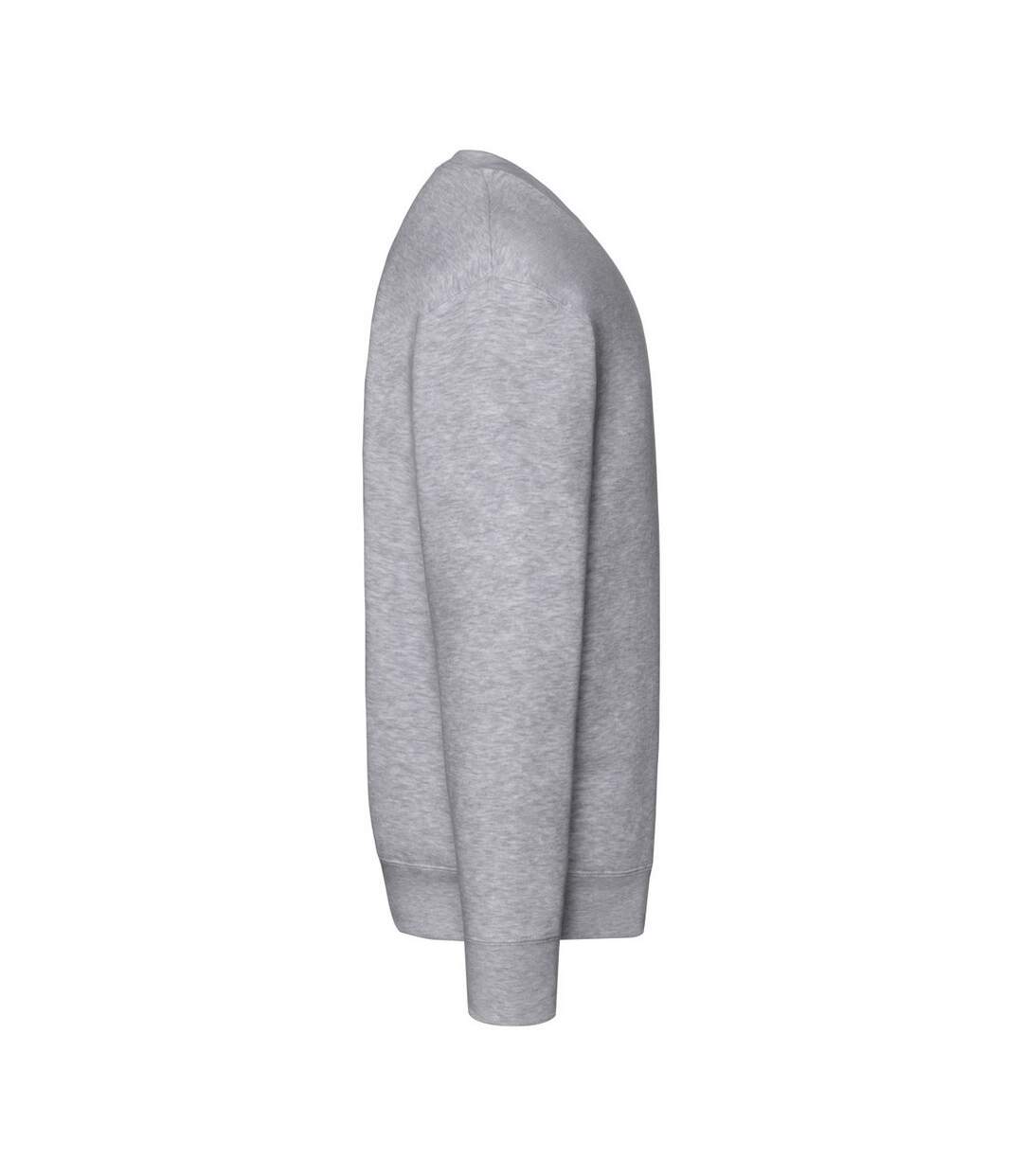 Sweat Premium Homme Gris Chiné Fruit Of The Loom-3