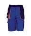 Short À Poches Adulte Bleu Roi Bleu Marine Orange WORK-GUARD By Result-2