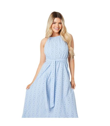 Robe mi-longue femme bleu Dorothy Perkins