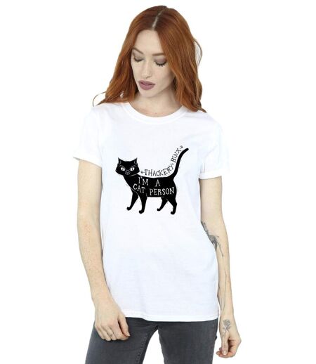 Disney - T-shirt HOCUS POCUS A CAT PERSON - Femme (Blanc) - UTBI20202