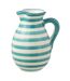 Pichet en Céramique Granada Rayure 3,3L Bleu Aqua-1