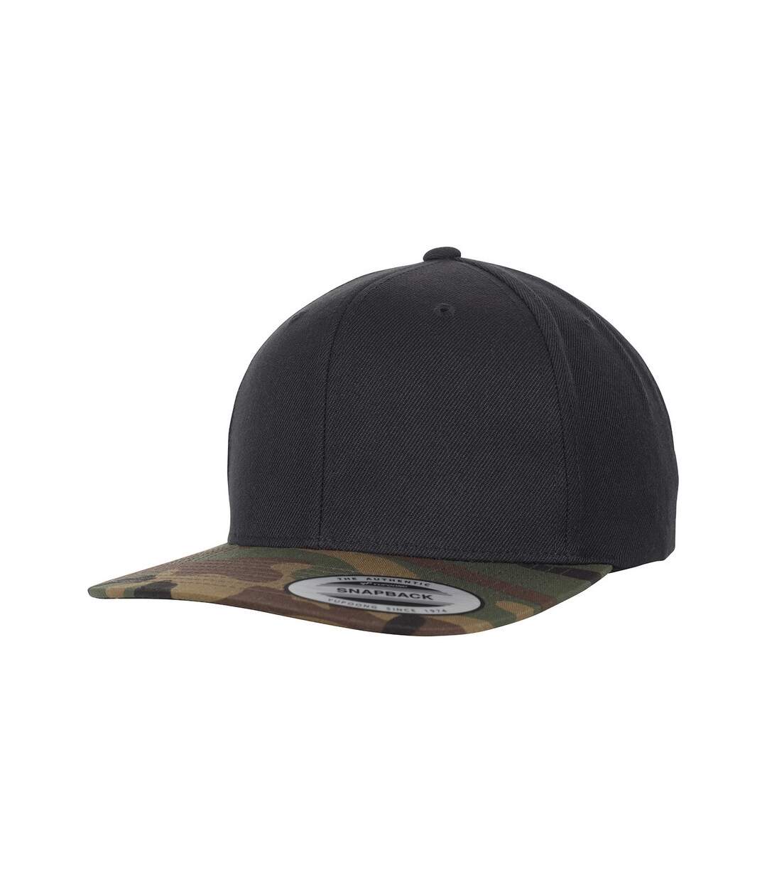 Camo reversible snapback cap black/green/brown Flexfit-1